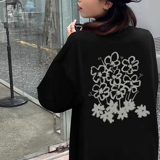 トクトク SALE プリント T シャツ レディース 半袖 丸首 綿 100 コットン素材 カジュアル 夏服 ゆったり トレンドファッション 夏新作 大人可愛い 着心地良い 肌にやさしい 防汗速乾 通気性抜群 ペアコーデ カップルコーデ対応 デザイン豊富 大人カジュアル