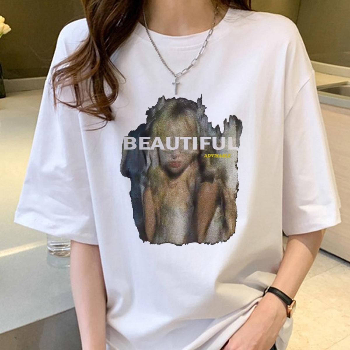 プリントTシャツ レディース 半袖 綿100 丸首 天然素材 ゆったり 夏服 カジュアル おしゃれ 2025年夏新作 トレンド 速乾 通気性抜群 着心地快適 肌触り優しい ペアコーデ あり デザイン豊富