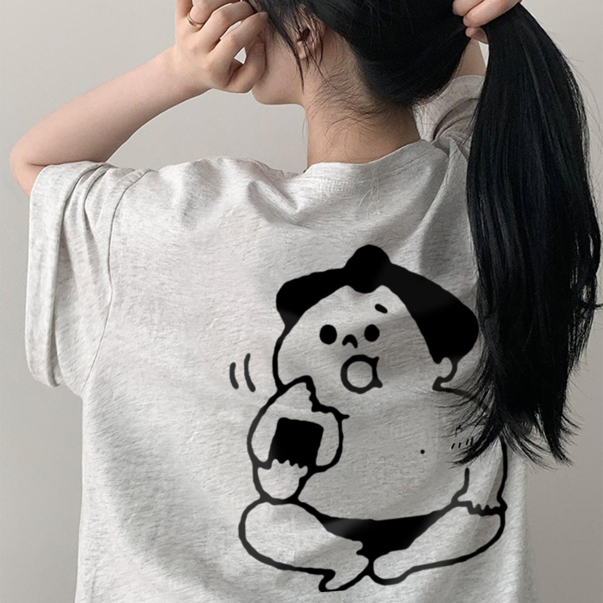 丸首 ペアコーデ 旅行にもおすすめ 通気性 春夏 夏服 カップル服 トレンド   綿100％ 速乾 肌にやさしい ゆったり 大きいサイズ カジュアル ロゴ プリント 体型カバー オーバーサイズ ユニセックス