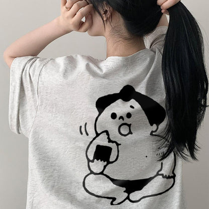 丸首 ペアコーデ 旅行にもおすすめ 通気性 春夏 夏服 カップル服 トレンド   綿100％ 速乾 肌にやさしい ゆったり 大きいサイズ カジュアル ロゴ プリント 体型カバー オーバーサイズ ユニセックス