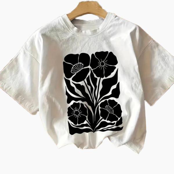 レディース Tシャツ プリント 半袖 綿100 コットン 丸首 ゆったりシルエット 夏服 カジュアル 2025 夏新作 トレンド おしゃれ 通気性 速乾 肌にやさしい ペアコーデ カップル対応