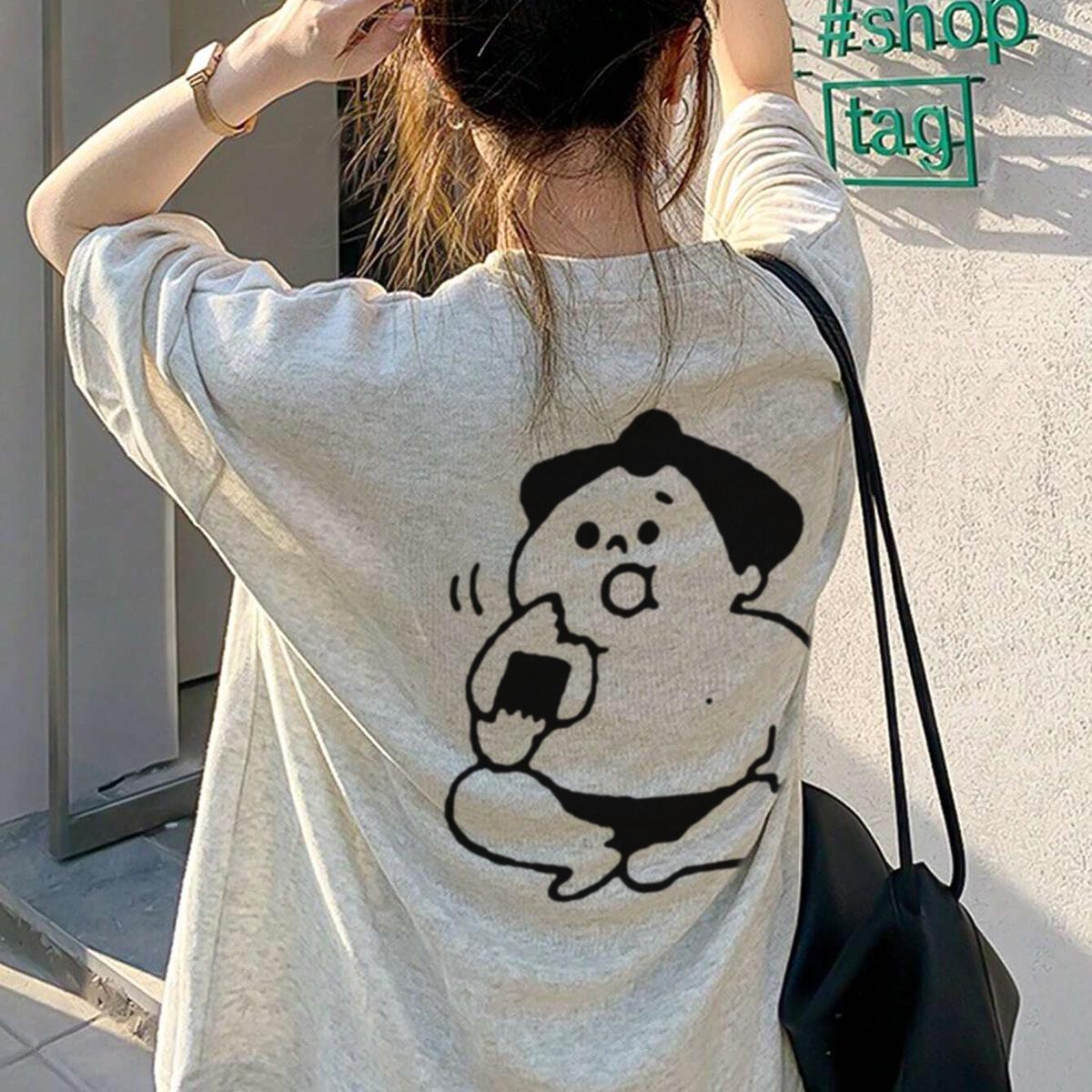 丸首 ペアコーデ 旅行にもおすすめ 通気性 春夏 夏服 カップル服 トレンド   綿100％ 速乾 肌にやさしい ゆったり 大きいサイズ カジュアル ロゴ プリント 体型カバー オーバーサイズ ユニセックス