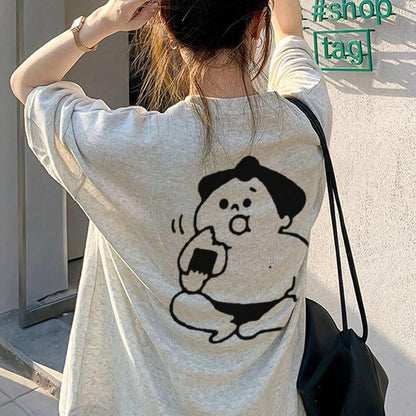 丸首 ペアコーデ 旅行にもおすすめ 通気性 春夏 夏服 カップル服 トレンド   綿100％ 速乾 肌にやさしい ゆったり 大きいサイズ カジュアル ロゴ プリント 体型カバー オーバーサイズ ユニセックス