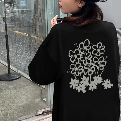 トクトク SALE プリント T シャツ レディース 半袖 丸首 綿 100 コットン素材 カジュアル 夏服 ゆったり トレンドファッション 夏新作 大人可愛い 着心地良い 肌にやさしい 防汗速乾 通気性抜群 ペアコーデ カップルコーデ対応 デザイン豊富 大人カジュアル