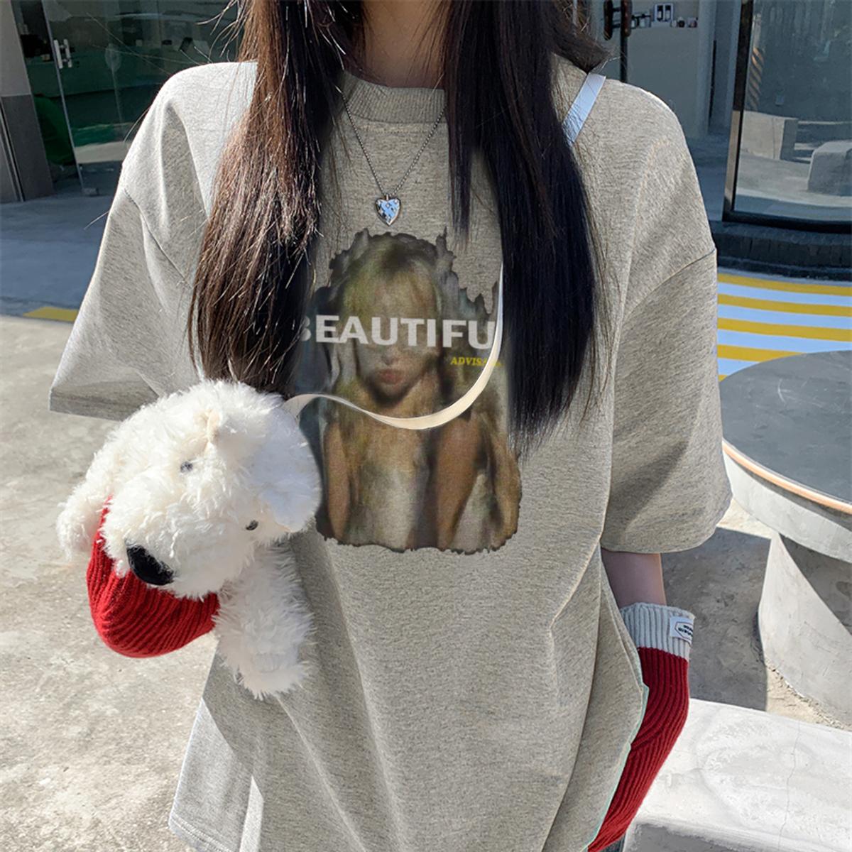 プリントTシャツ レディース 半袖 綿100 丸首 天然素材 ゆったり 夏服 カジュアル おしゃれ 2025年夏新作 トレンド 速乾 通気性抜群 着心地快適 肌触り優しい ペアコーデ あり デザイン豊富