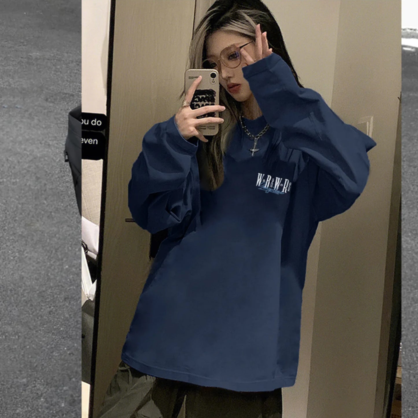 秋コーデに欠かせない新作アートレタープリント 長袖 T シャツ前後にデザインされた文字プリントが 程よい存在感を放ちシンプルながら一枚でおしゃ れ見え柔らかい素材とゆとりあるシルエットでス トレスフリーな着心地を実現ラウンドネック仕様 でレイヤードにも便利スキニーパンツやワイドパ ンツと合わせてもバランスが取りやすく普段使い からお出かけ旅行まで活躍するアイテム多色展開 でトレンドカラーも充実