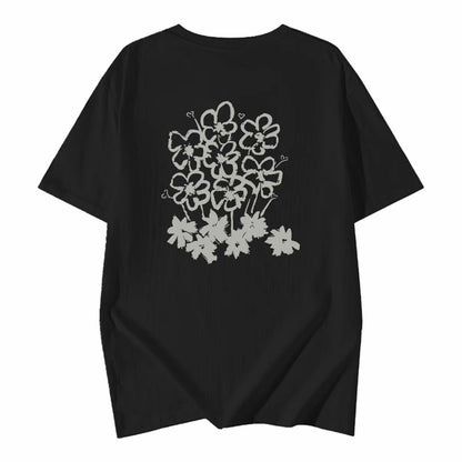 トクトク SALE プリント T シャツ レディース 半袖 丸首 綿 100 コットン素材 カジュアル 夏服 ゆったり トレンドファッション 夏新作 大人可愛い 着心地良い 肌にやさしい 防汗速乾 通気性抜群 ペアコーデ カップルコーデ対応 デザイン豊富 大人カジュアル