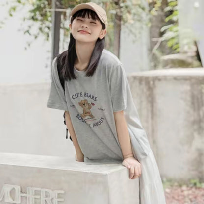 プリント T シャツ レディース 半袖 丸首 綿 100 コットン素材 カジュアル 夏服 ゆったり トレンド ファッション 2025 夏新作 大人可愛い 着心地良い 肌にやさしい 防汗速乾 通気性抜群 ペアコーデ カップルコーデ対応 デザイン豊富 多色展開 大人カジュアル